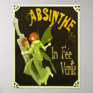 Póster Absinthe la Fee Verte