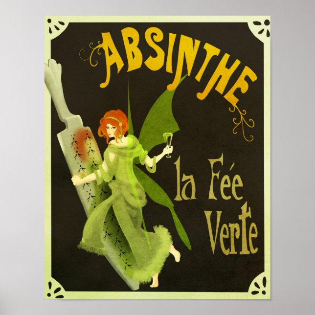 Póster Absinthe la Fee Verte (Frente)