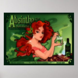 Póster Absinthe Montmartre