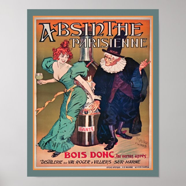 Póster Absinthe Parisienne (Frente)