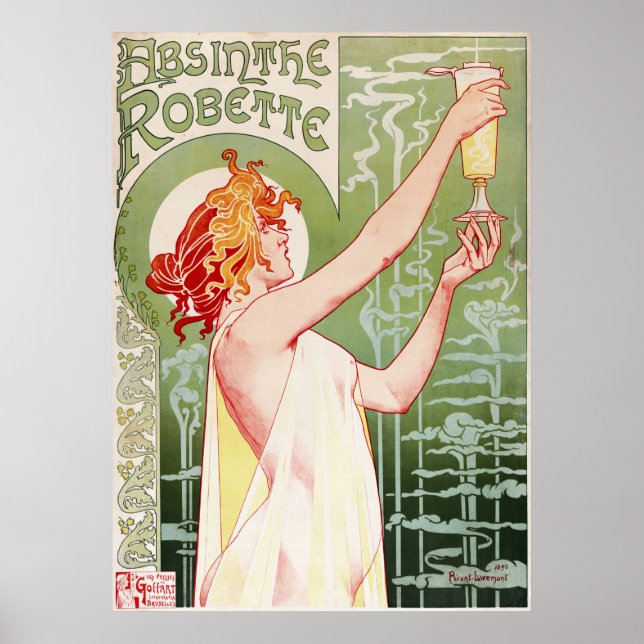 Póster Absinthe Robette 1896 (Frente)