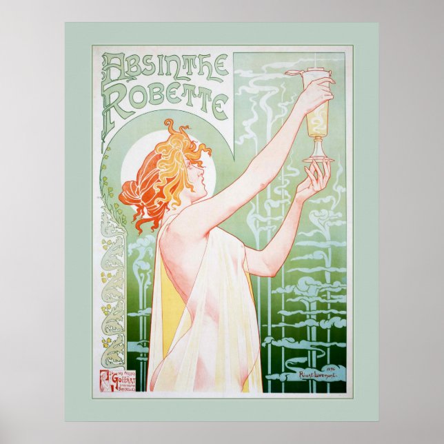 Póster Absinthe Robette (Moneda) (Frente)