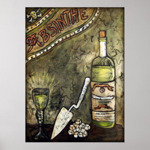 Póster Absinthe ~ The Green Fairy