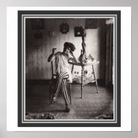 "Absinthe While She Waits" 12 x 12 Poster
