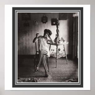 Póster "Absinthe While She Waits" 12 x 12 Poster