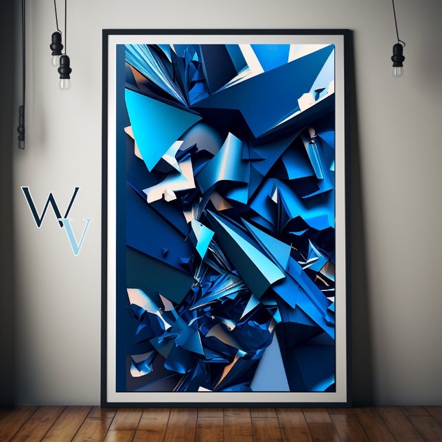 Póster Abstracción azul (Subido por el creador)