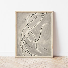 Póster Abstracción de baile | Abraham Walkowitz