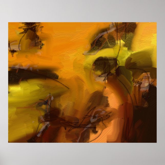 Póster abstracción de paredes (Frente)