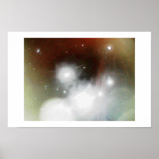 Póster Abstracción de tormenta de nieve I