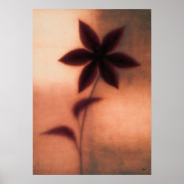 Póster Abstracción floral japonesa de Tessen Clematis
