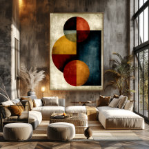 Abstracción geométrica orbital japonesa de lujo si