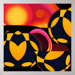 Póster Abstracción Técnica