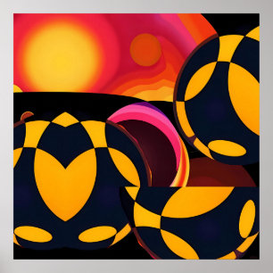 Póster Abstracción Técnica