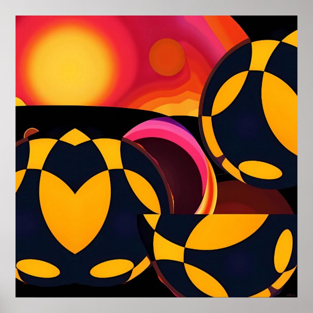 Póster Abstracción Técnica (Frente)