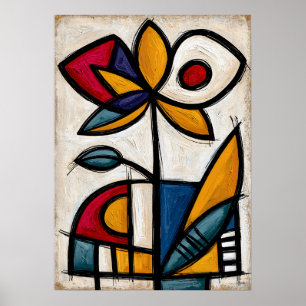 Póster Abstracción Tribal de Orquídea Ran