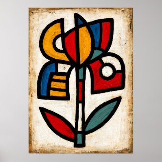 Póster Abstracción Tribal del Iris Ayame