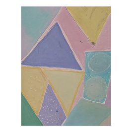 Póster Abstracciones Serenas: Un Sueño en Pastel