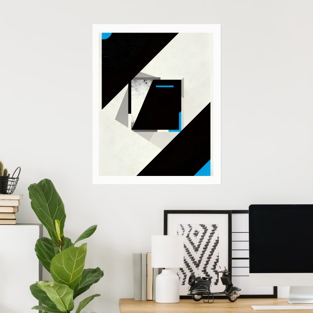 Póster Abstract (Oficina en casa)