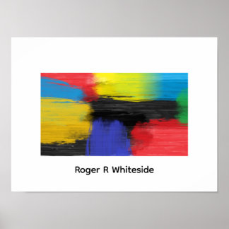 Póster Abstract art 4 print by Roger R Whiteside