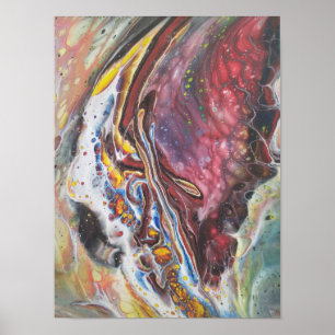 Póster Abstract Art - Butterfly's Wing