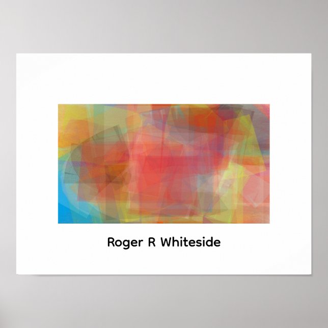 Póster Abstract art by Roger R Whiteside (Frente)