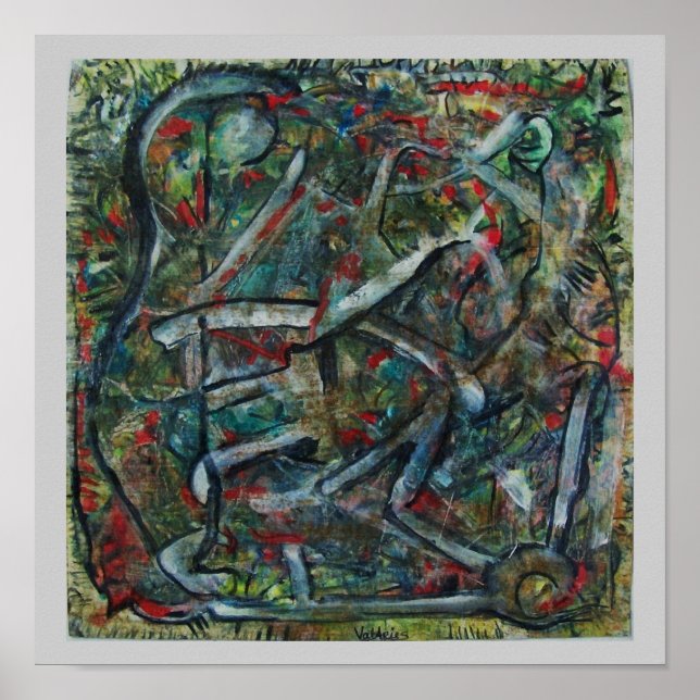 Póster Abstract Art by ValAries Pachydermatous (Frente)