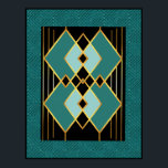 Póster Abstract Art Deco Style<br><div class="desc">If you choose to download, Your local Walgreen store makes board posters of your download into different sizes and in various textures at a very good price. Sometimes with a discount. A tip from my US friend. For UK see "Digital Printing" online. I have used elements of Art Deco shapes...</div>