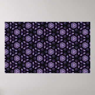 Póster Abstract art eyes and diamond watercolour pattern