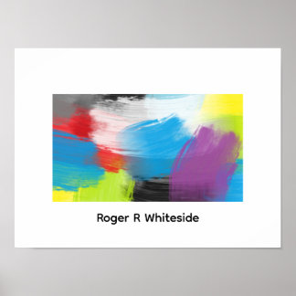 Póster Abstract art print 3 by Roger R Whiteside