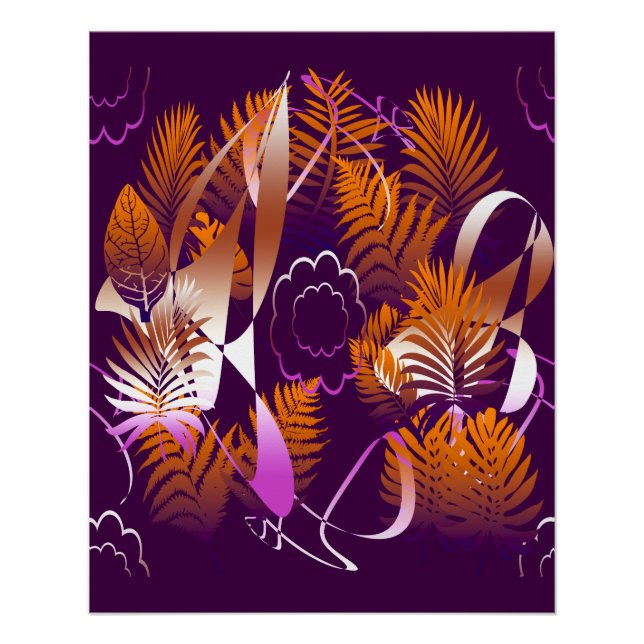 Póster Abstract Autumnal Melancholy (Anverso)