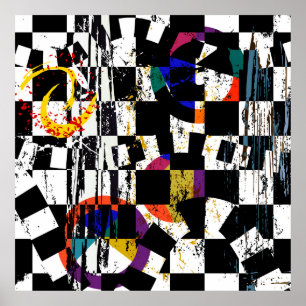 Póster abstract background composition, with strokes, spl