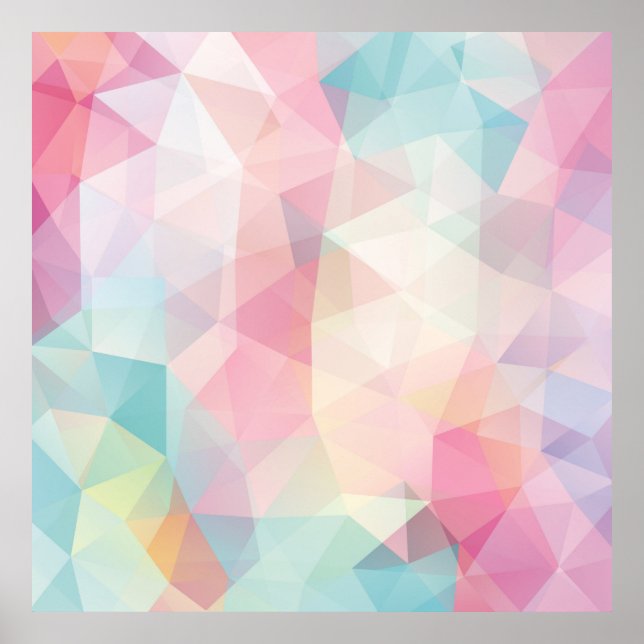 Póster abstract background consisting of trianglesbackgro (Frente)