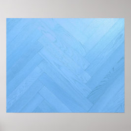 Póster Abstract Blue Wood Floor Board | Poster