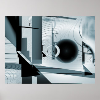 Póster Abstract Boulevard Fractal Print