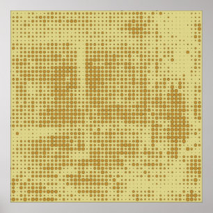 Póster Abstract chaotic halfton. Texture of dots. Futuris