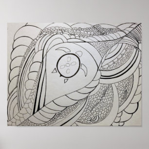 Póster Abstract Coloring Page