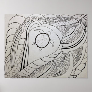 Póster Abstract Coloring Page