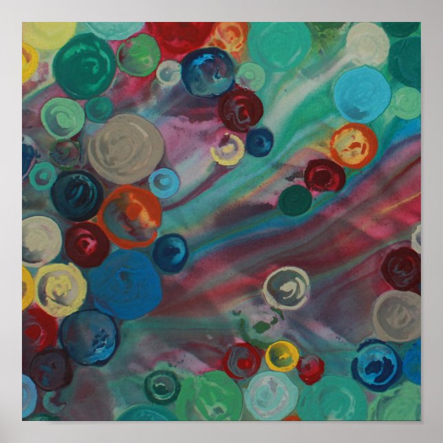 Póster Abstract colourful art print (Frente)