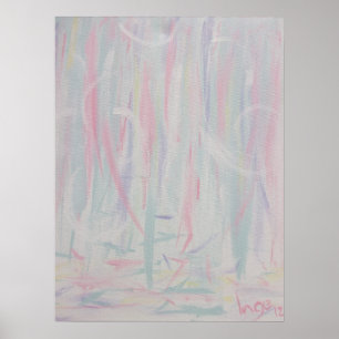 Póster Abstract Expressionism Brush Strokes Painting II