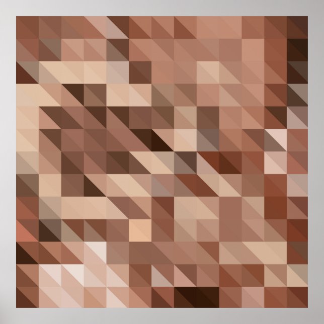 Póster Abstract geometric background looks like stylized  (Frente)