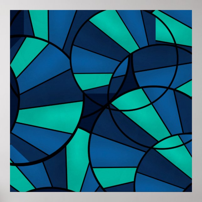 Póster Abstract geometric pattern (Frente)