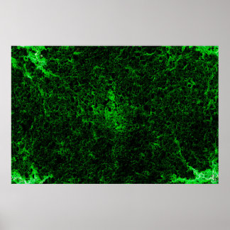 Póster Abstract Green Digital Painting