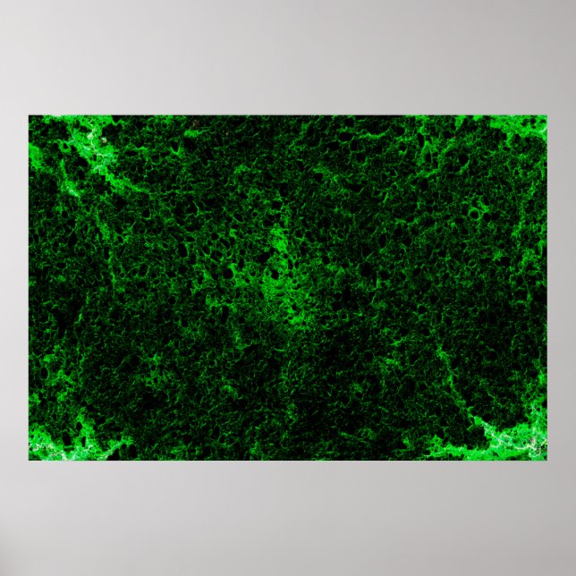 Póster Abstract Green Digital Painting (Frente)