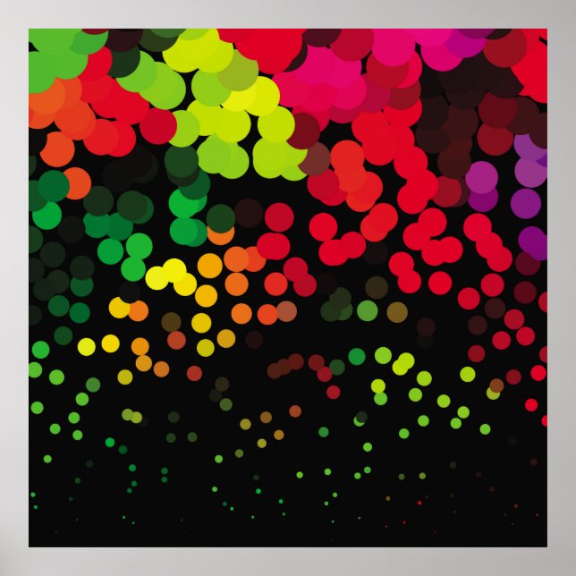 Póster Abstract halftone background pattern. Geometric co (Frente)