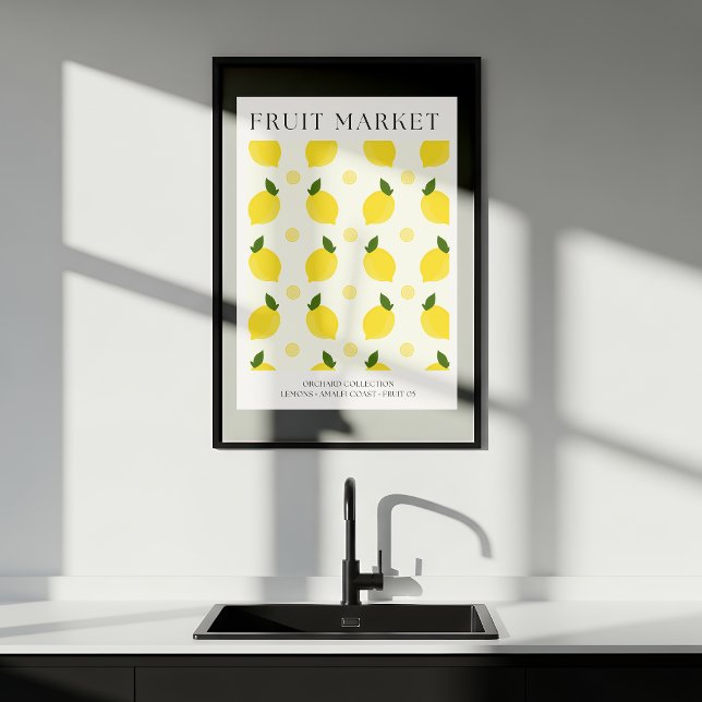 Póster Abstract Lemon Market Kitchen Print (Subido por el creador)