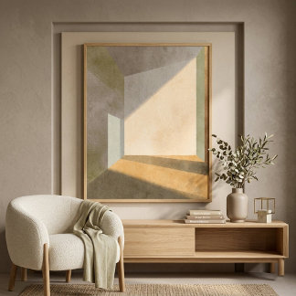 Póster Abstract Light Wall Art for Living Room Decor