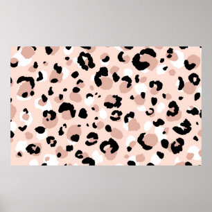 Póster Abstract modern leopard seamless pattern. Animals 