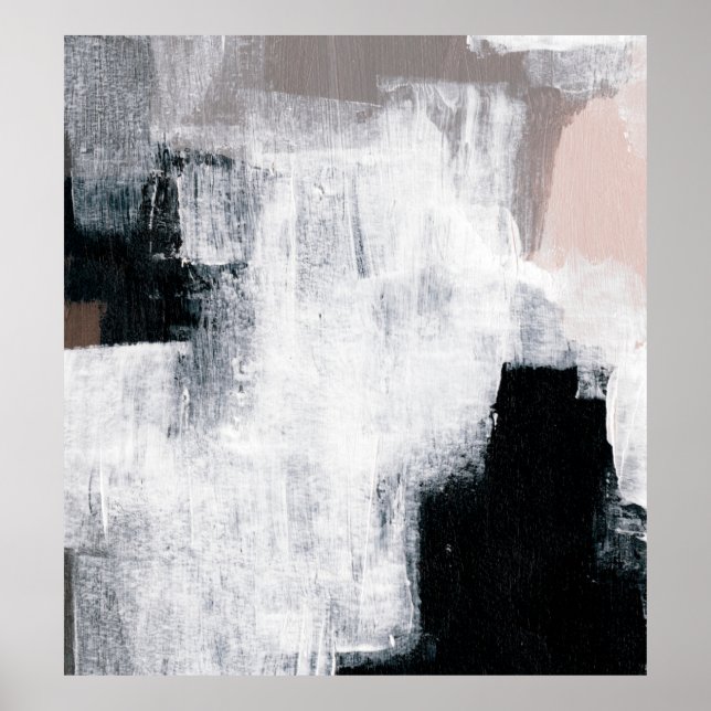 Póster Abstract painting. Hand painted trendy artwork. Na (Frente)