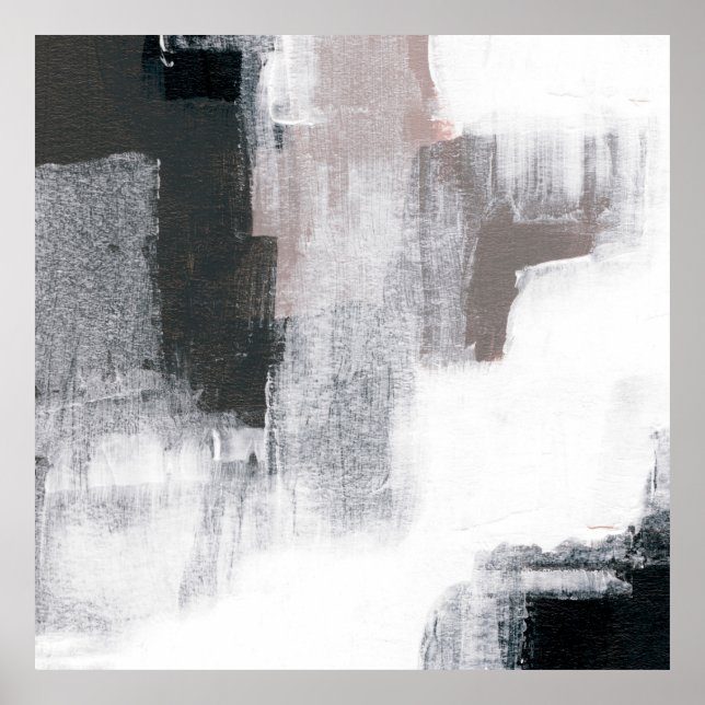 Póster Abstract painting. Hand painted trendy artwork. Na (Frente)