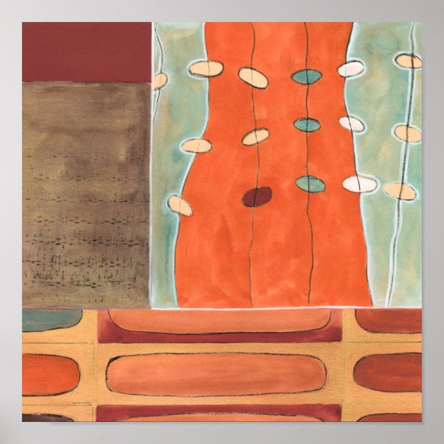 Póster Abstract Parade of Eggs por Erica J Vess (Frente)